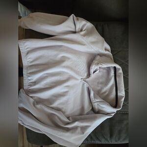 Born primitive cropped light sweatshirt